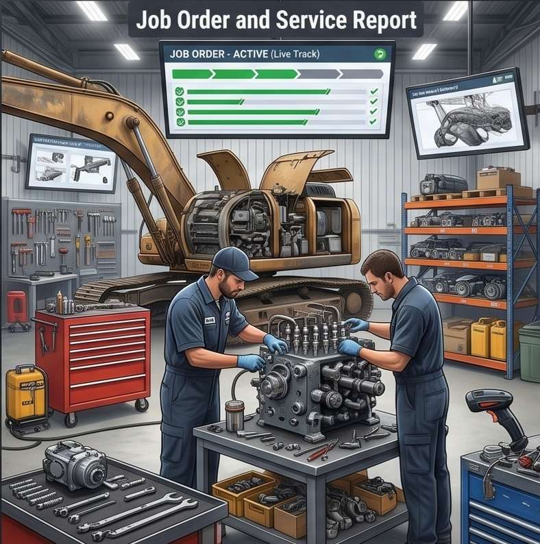 Job order and service report